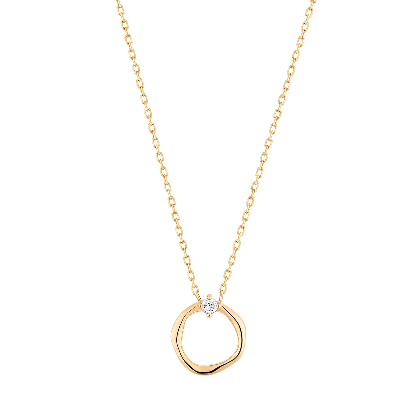 LILLIAN | Diamond Circle Necklace