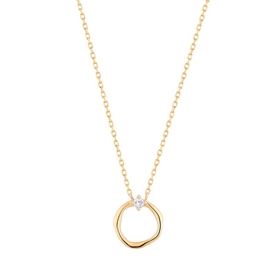 LILLIAN | Diamond Circle Necklace