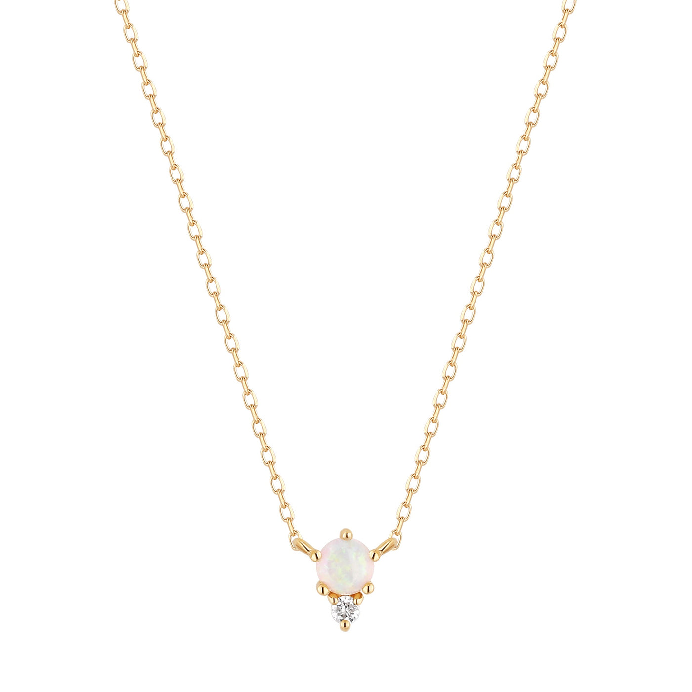 ZENA | Opal and Diamond Necklace