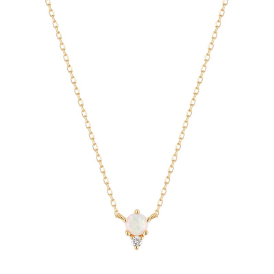 ZENA | Opal and Diamond Necklace