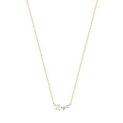 ZARA | Opal and Diamond Necklace