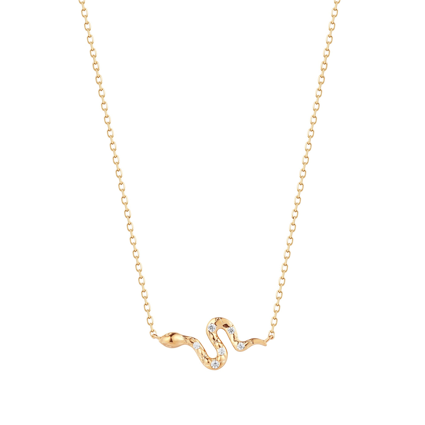 NEFERTITI | Diamond Snake Necklace