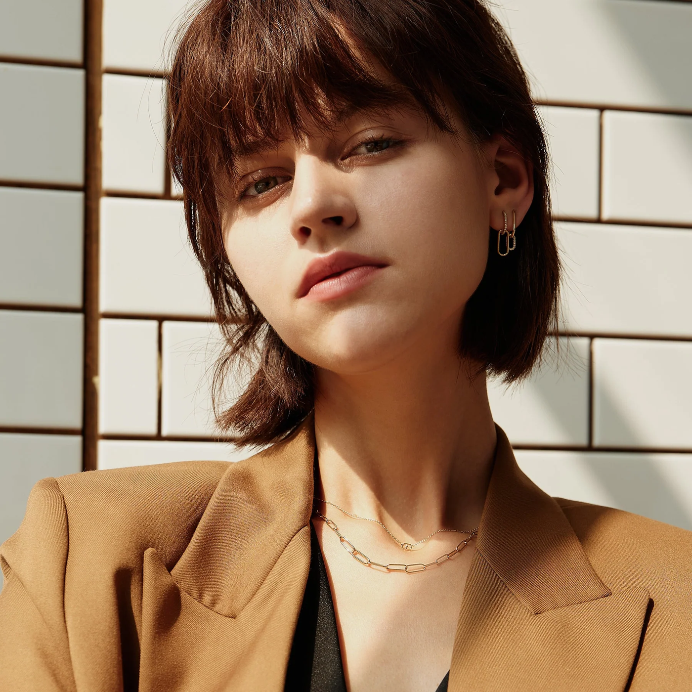 THEODORA | Graduated Paper Clip Necklace