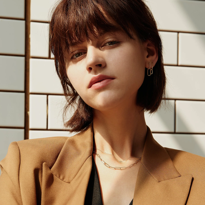 THEODORA | Graduated Paper Clip Necklace