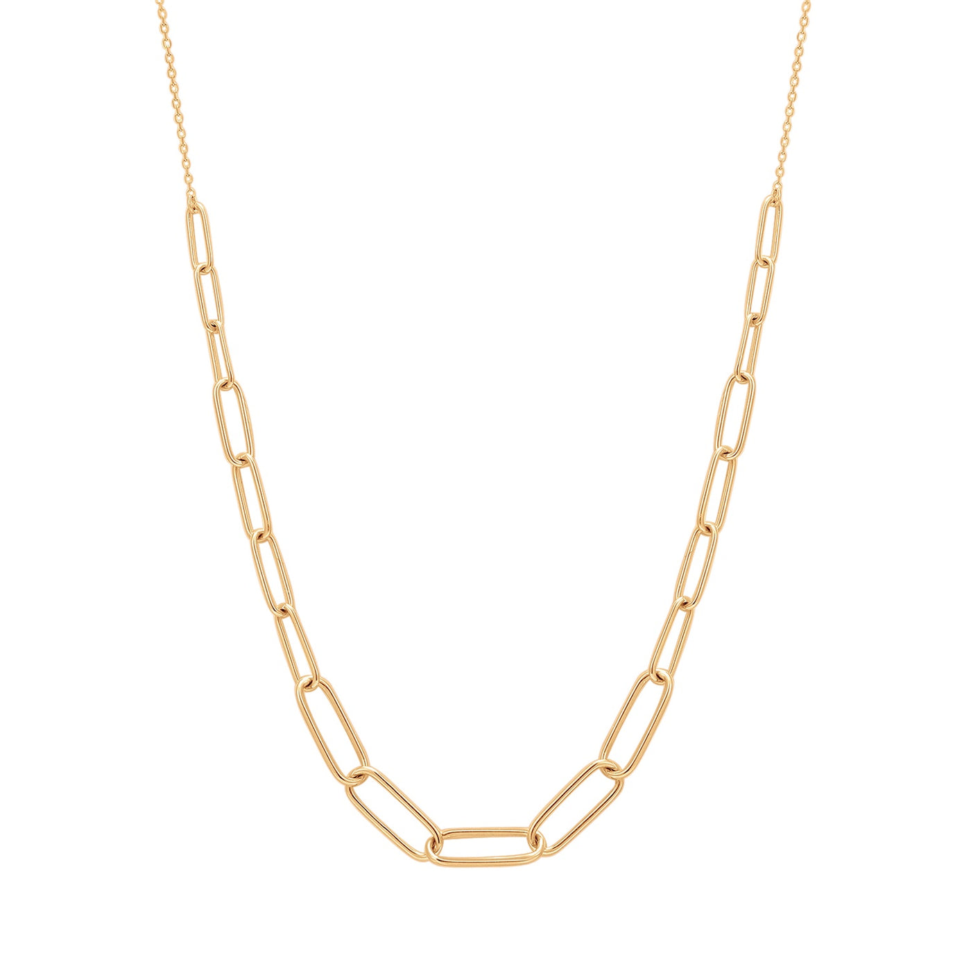 THEODORA | Graduated Paper Clip Necklace