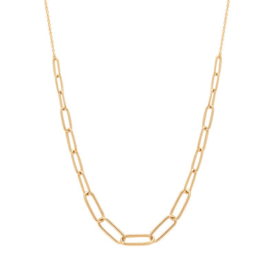 THEODORA | Graduated Paper Clip Necklace