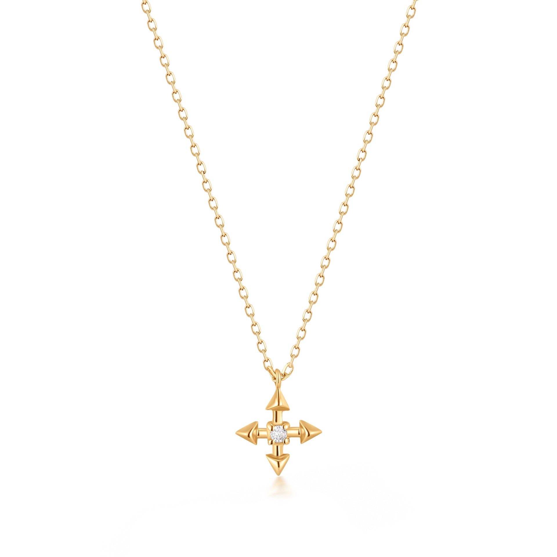 LIESE | Diamond Compass Necklace – Elisa Ilana