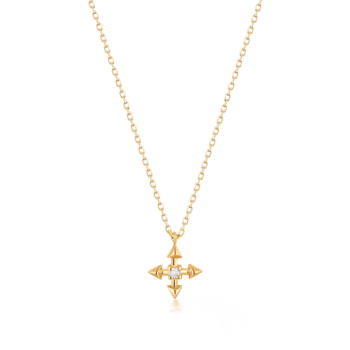 LIESE | Diamond Compass Necklace