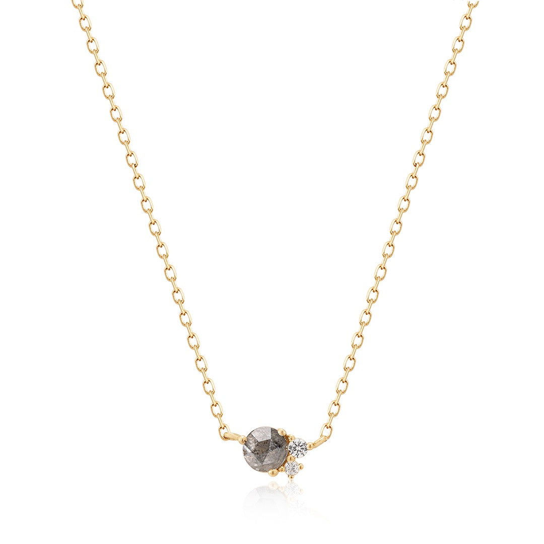 TWILA | Grey Diamond and White Sapphire Necklace