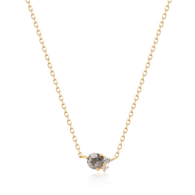 TWILA | Grey Diamond and White Sapphire Necklace