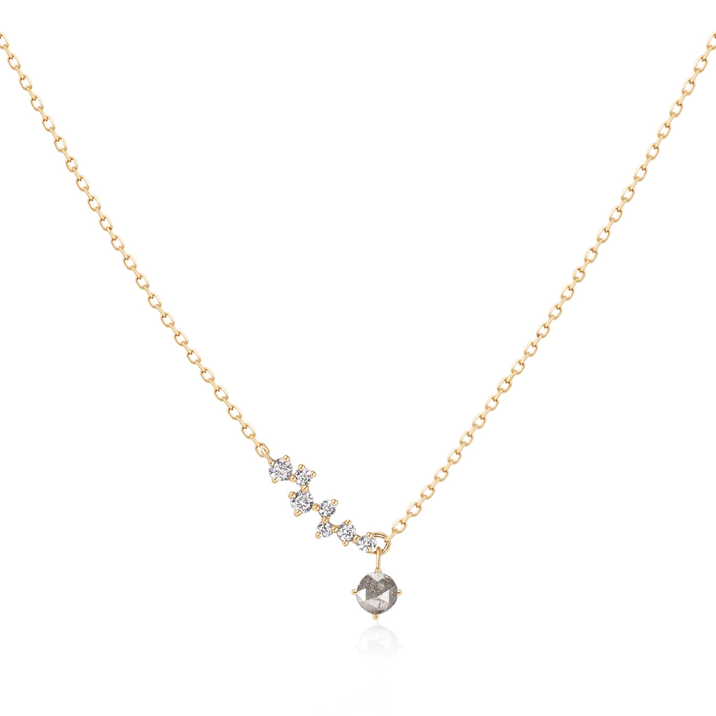 GENISIS | Grey Diamond and White Sapphire Constellation Necklace