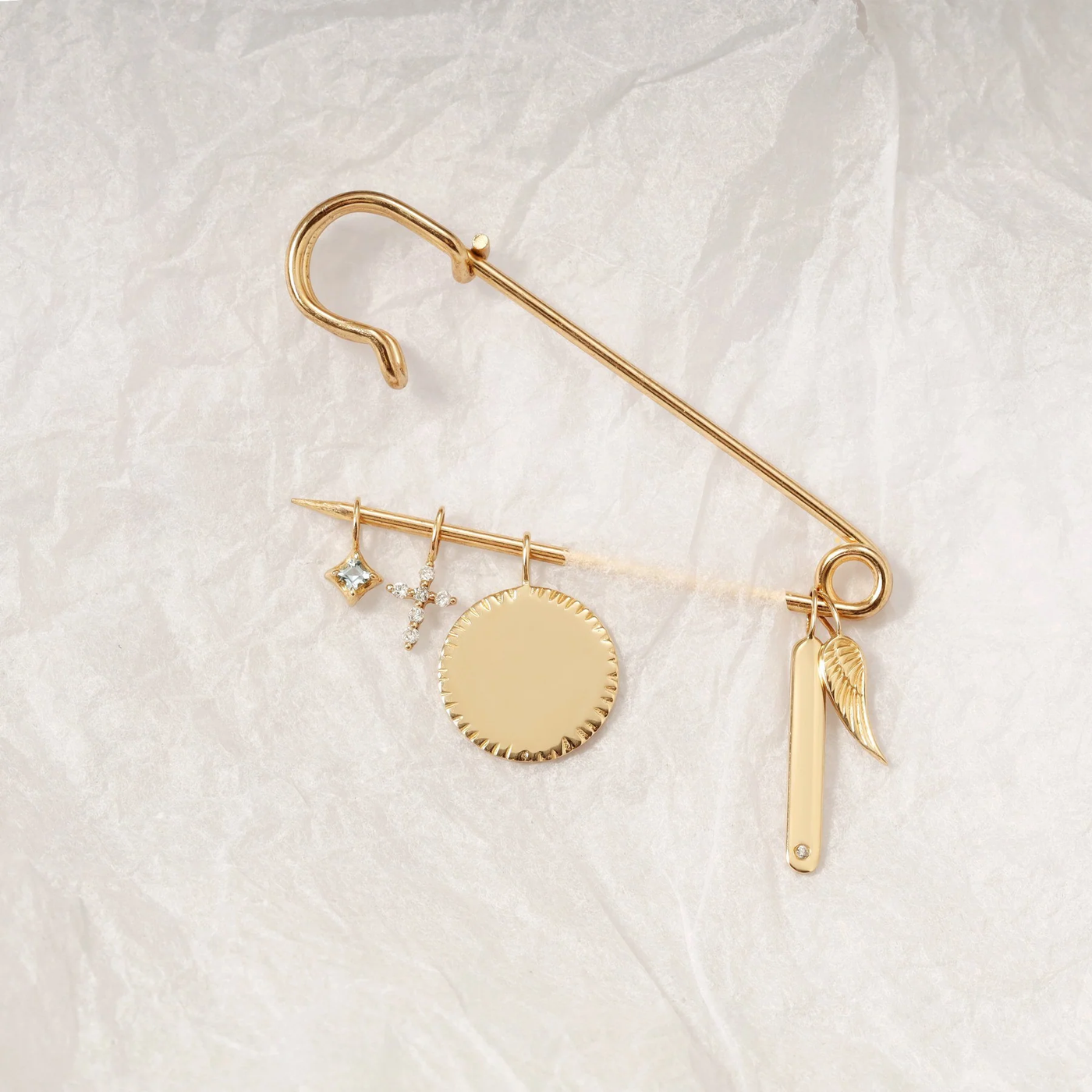 FAITH | Engravable Round Disk Charm