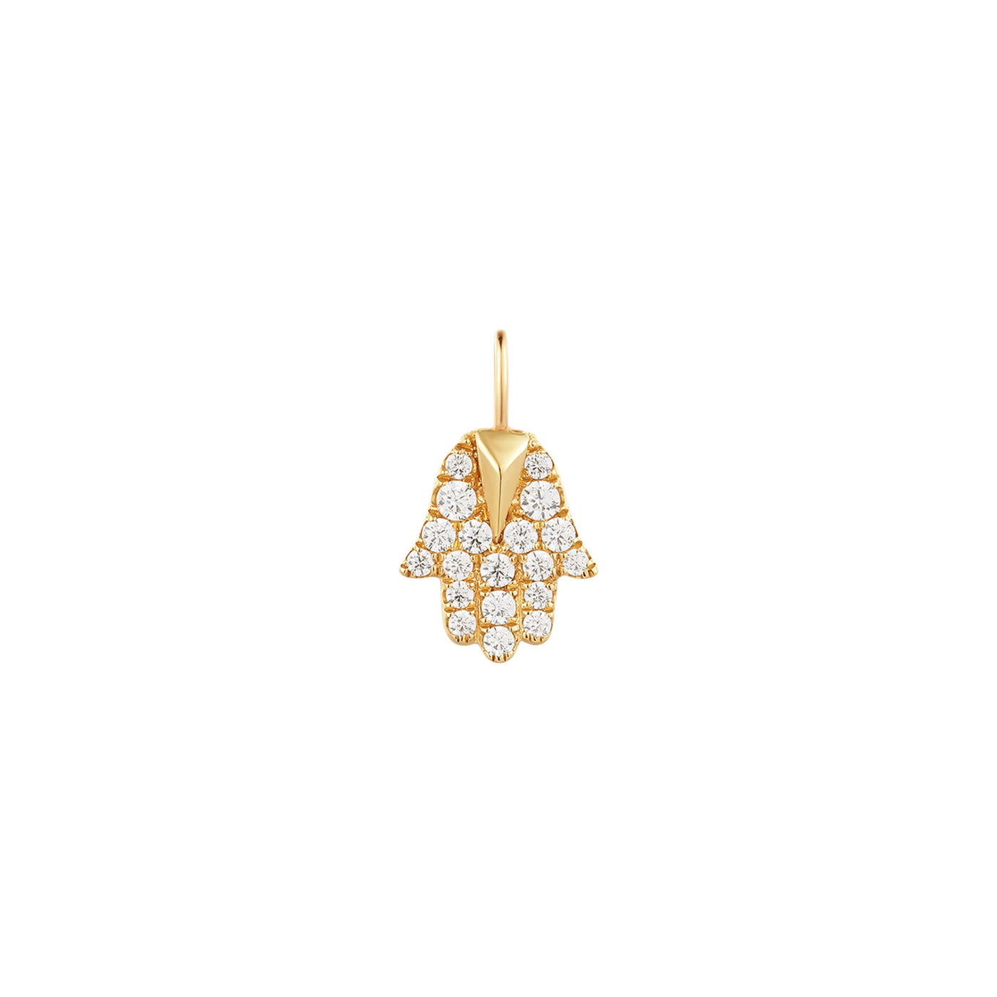 MIRIAM | Diamond Hamsa Pendant