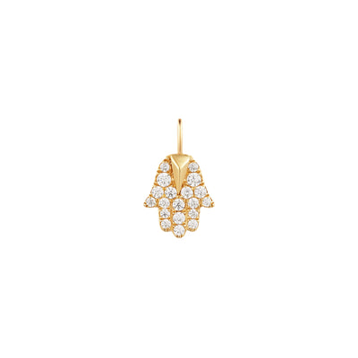 MIRIAM | Diamond Hamsa Pendant