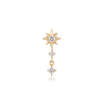 NOVA | Triple Diamond Starburst Threadless Flatback Earring