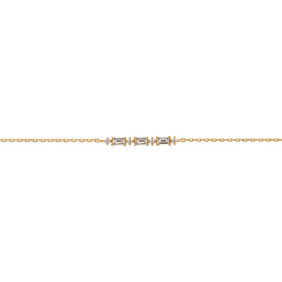 AMELIA | White Sapphire Baguette Forever Bracelet