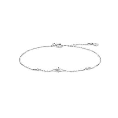 CAMI | Pear and Round White Sapphire Bracelet