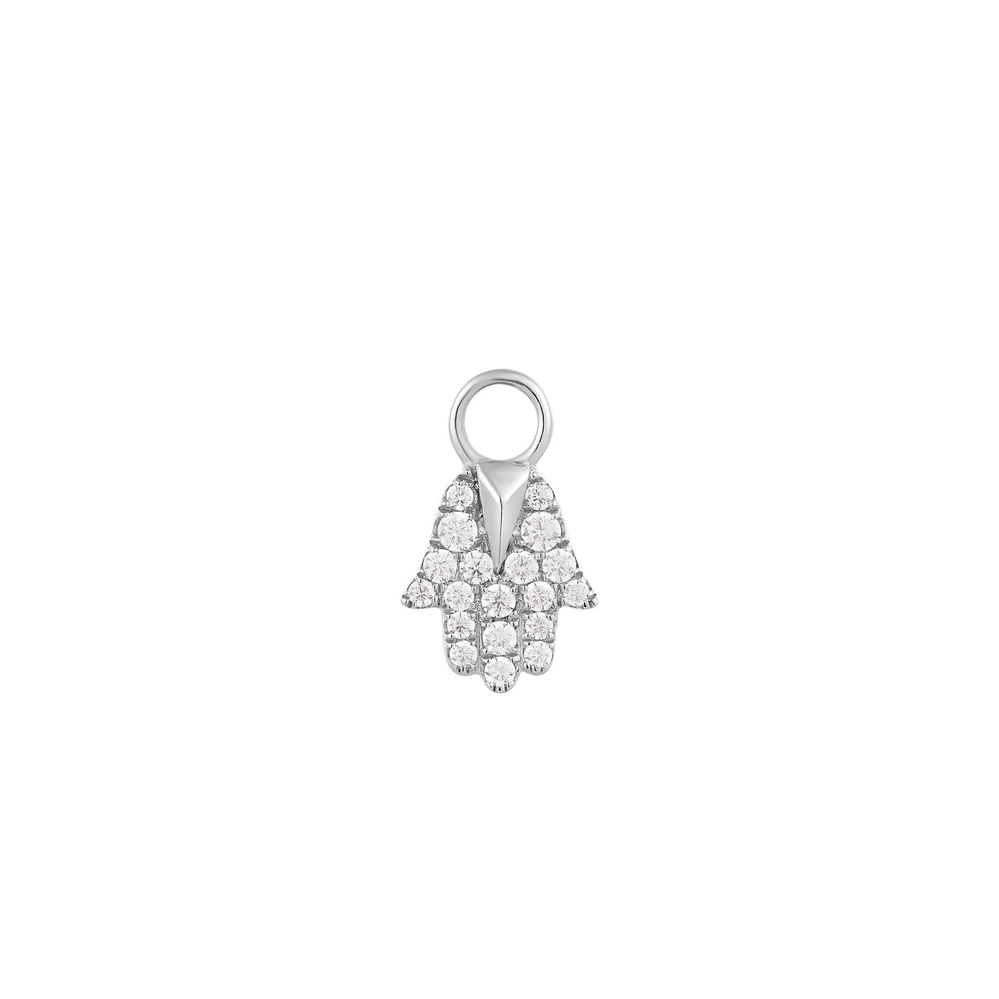 MIRIAM | Diamond Hamsa Earring Charm