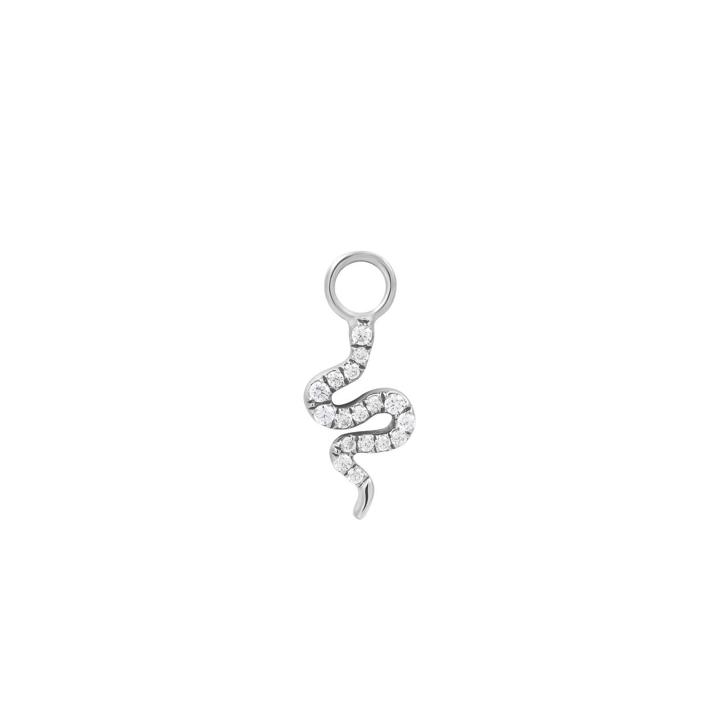 NEFERTITI | Diamond Snake Earring Charm