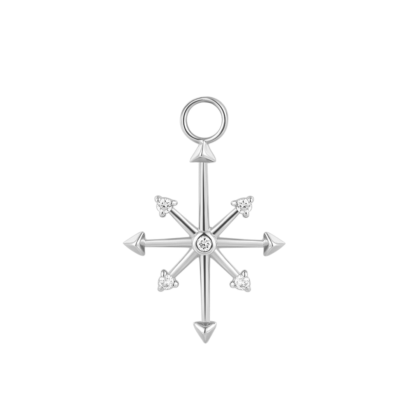 CANDIE | Diamond Octagram Star Earring Charm