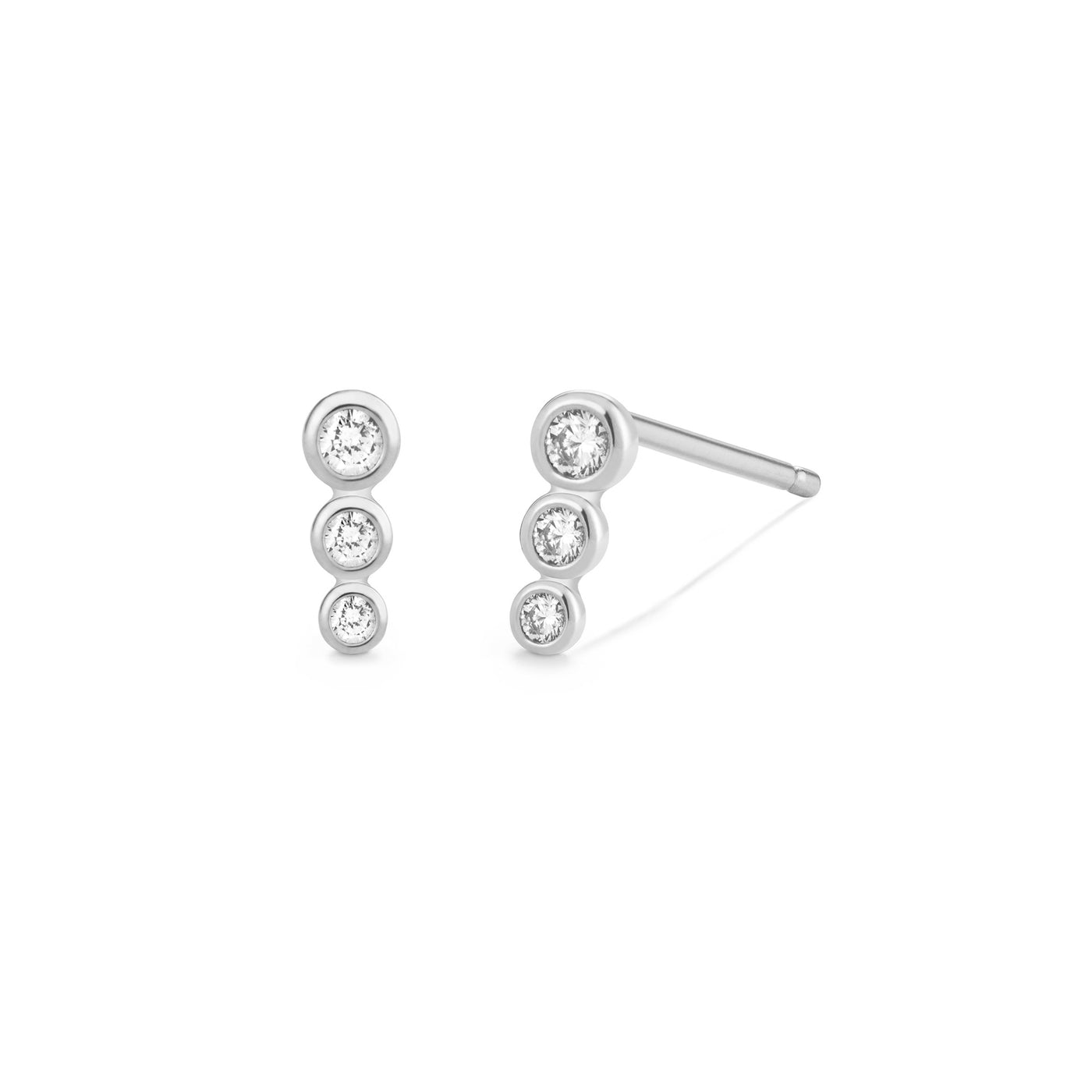 BEY | Graduated Bezel Diamond Studs
