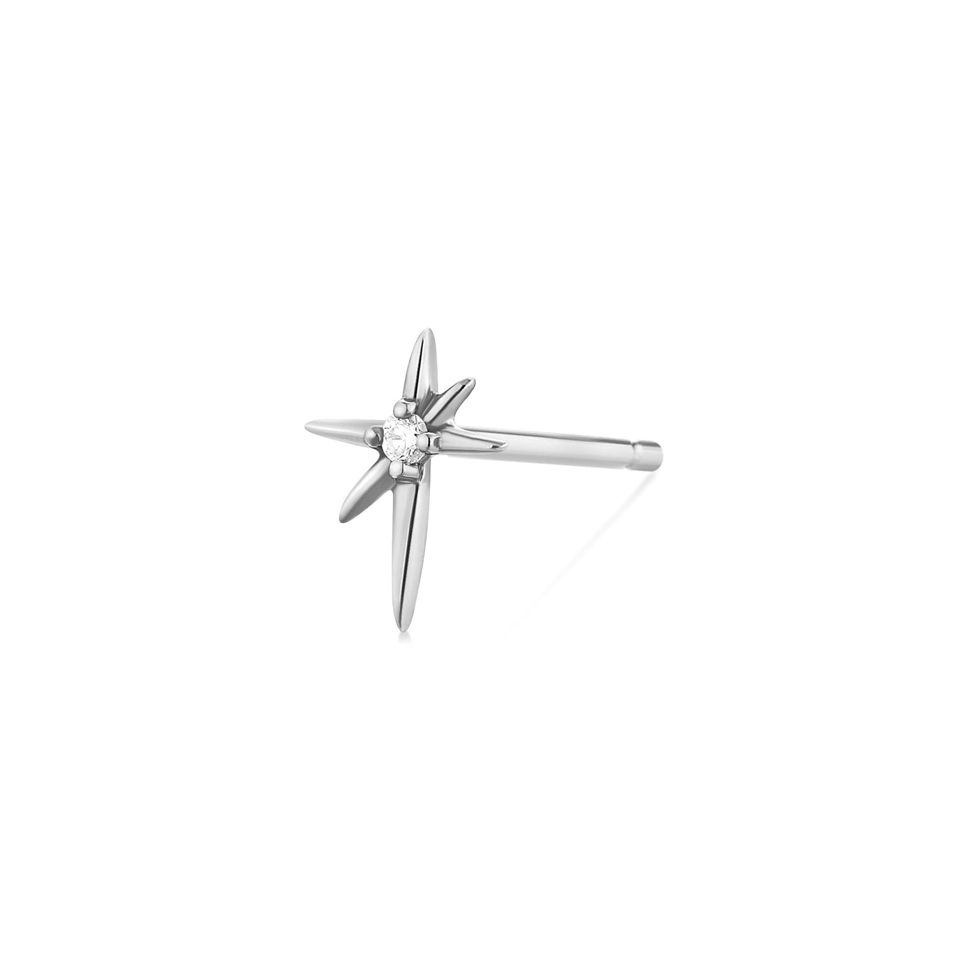 STAR | Single Diamond Starburst Stud
