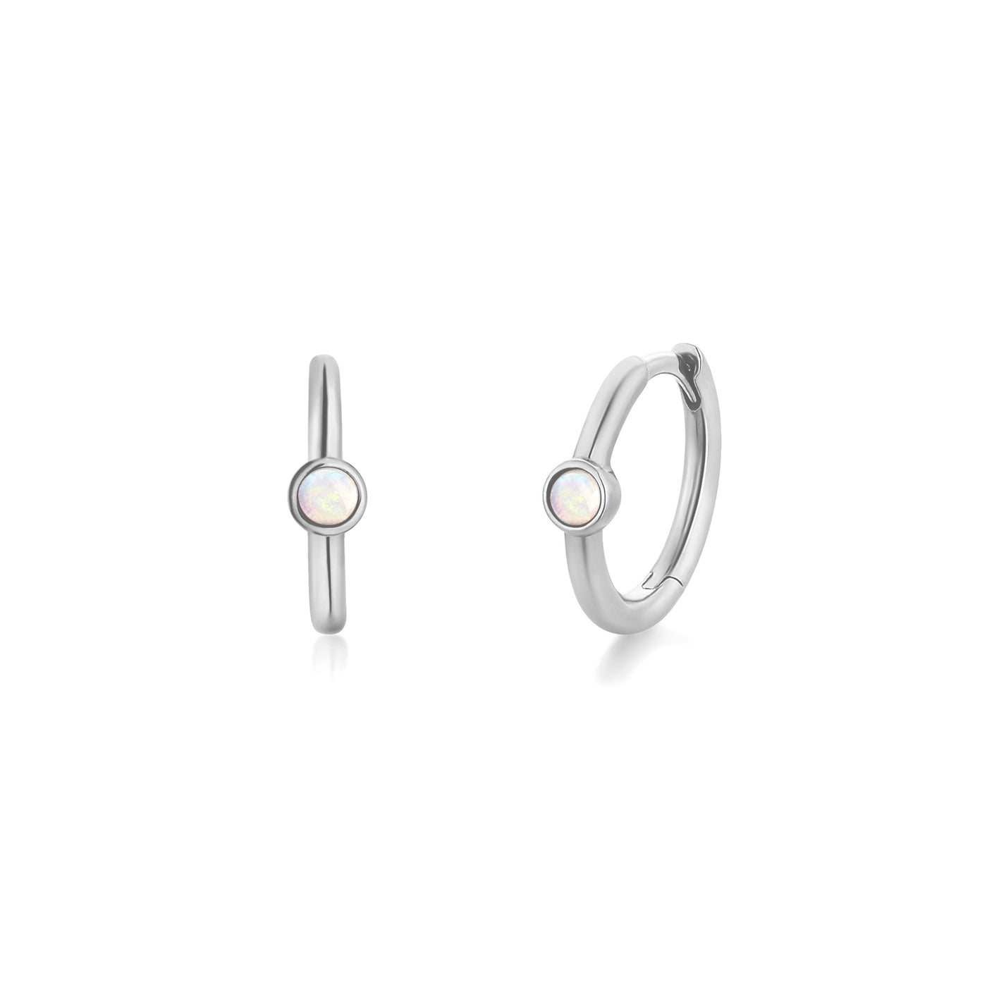 FORTUNA | Opal Huggie Hoops