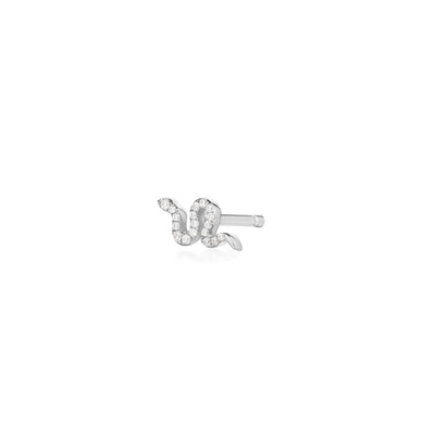 NEFERTITI | Diamond Snake Single Earring
