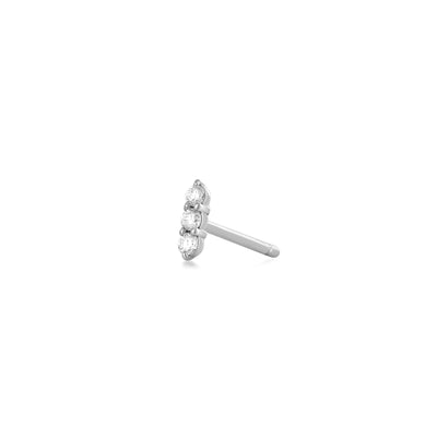 AGNES | Triple Diamond Single Stud