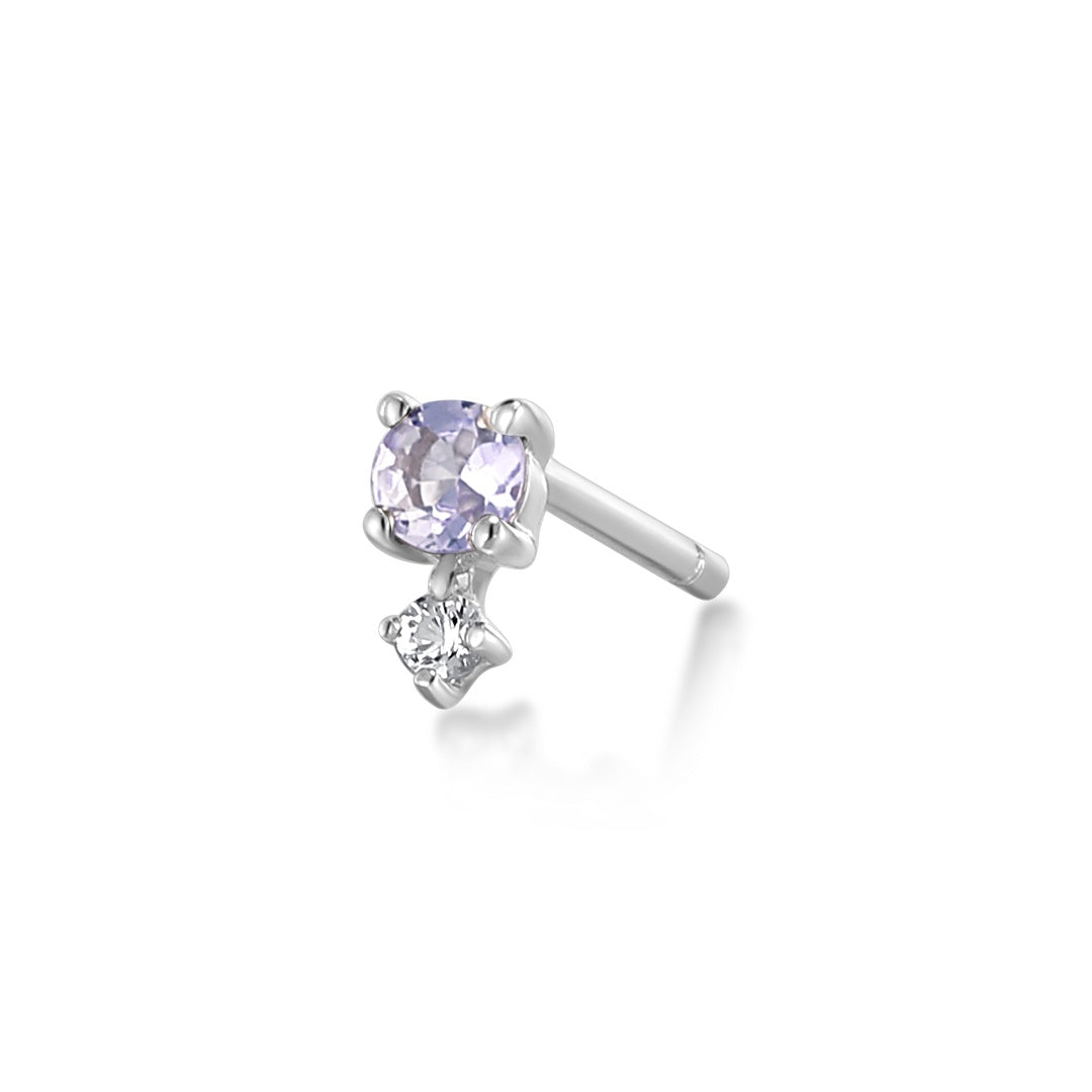 Birthstone Stud Earring