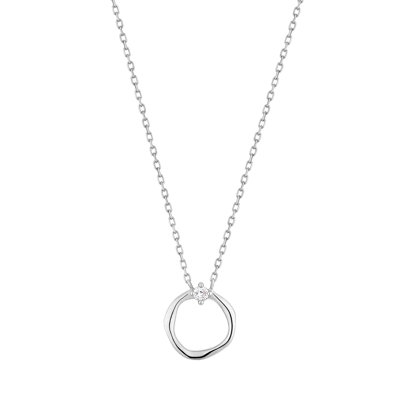 LILLIAN | Diamond Circle Necklace