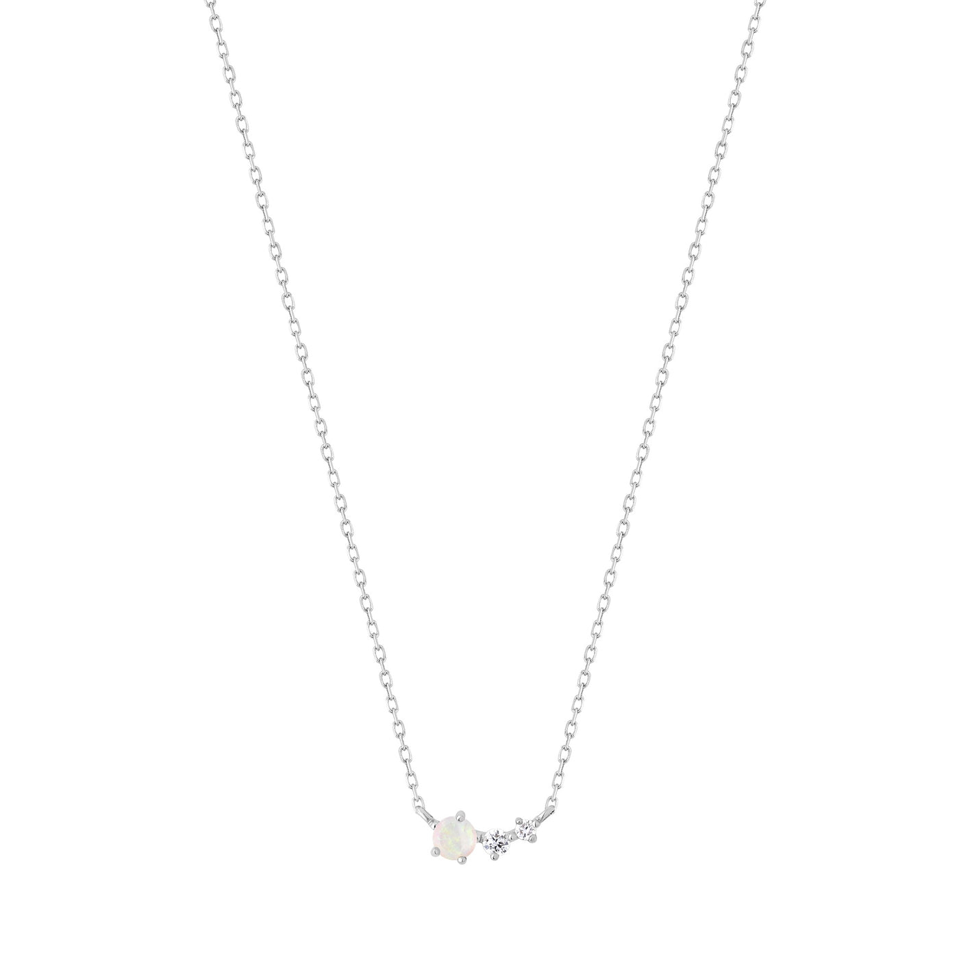 ZARA | Opal and Diamond Necklace