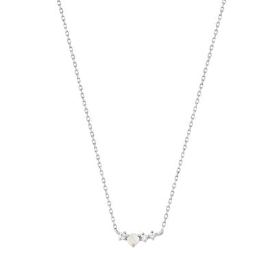VENUS | Opal and Diamond Necklace
