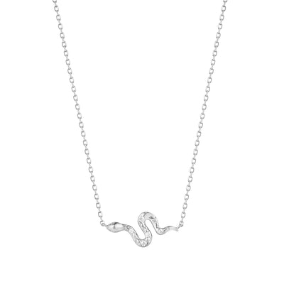 NEFERTITI | Diamond Snake Necklace