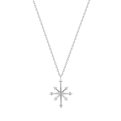 CANDIE | Diamond Octagram Star Necklace