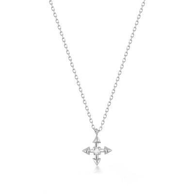 LIESE | Diamond Compass Necklace