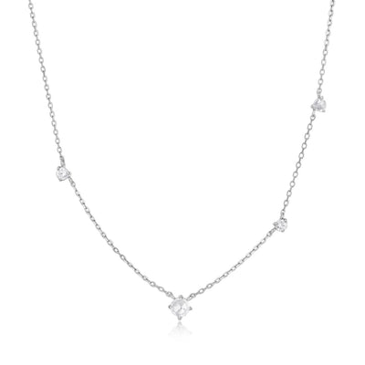 EDITH | White Sapphire Necklace