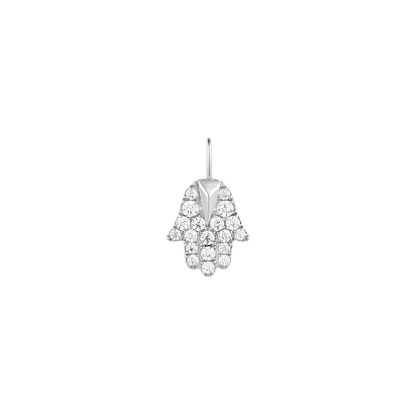 MIRIAM | Diamond Hamsa Pendant