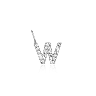 W | Diamond Initial Charm