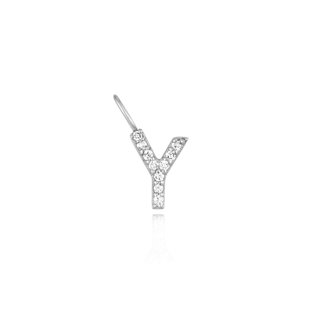 Y | Diamond Initial Charm