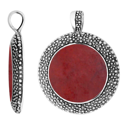Round Sterling Silver Pendant