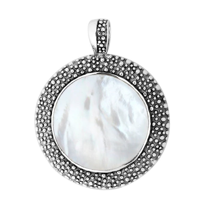 Round Sterling Silver Pendant