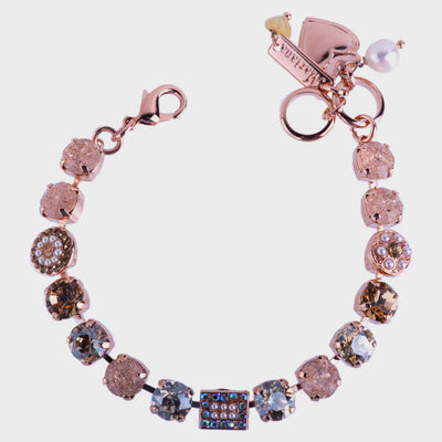 Medium Cluster and Pavé Bracelet in "Desert Rose"