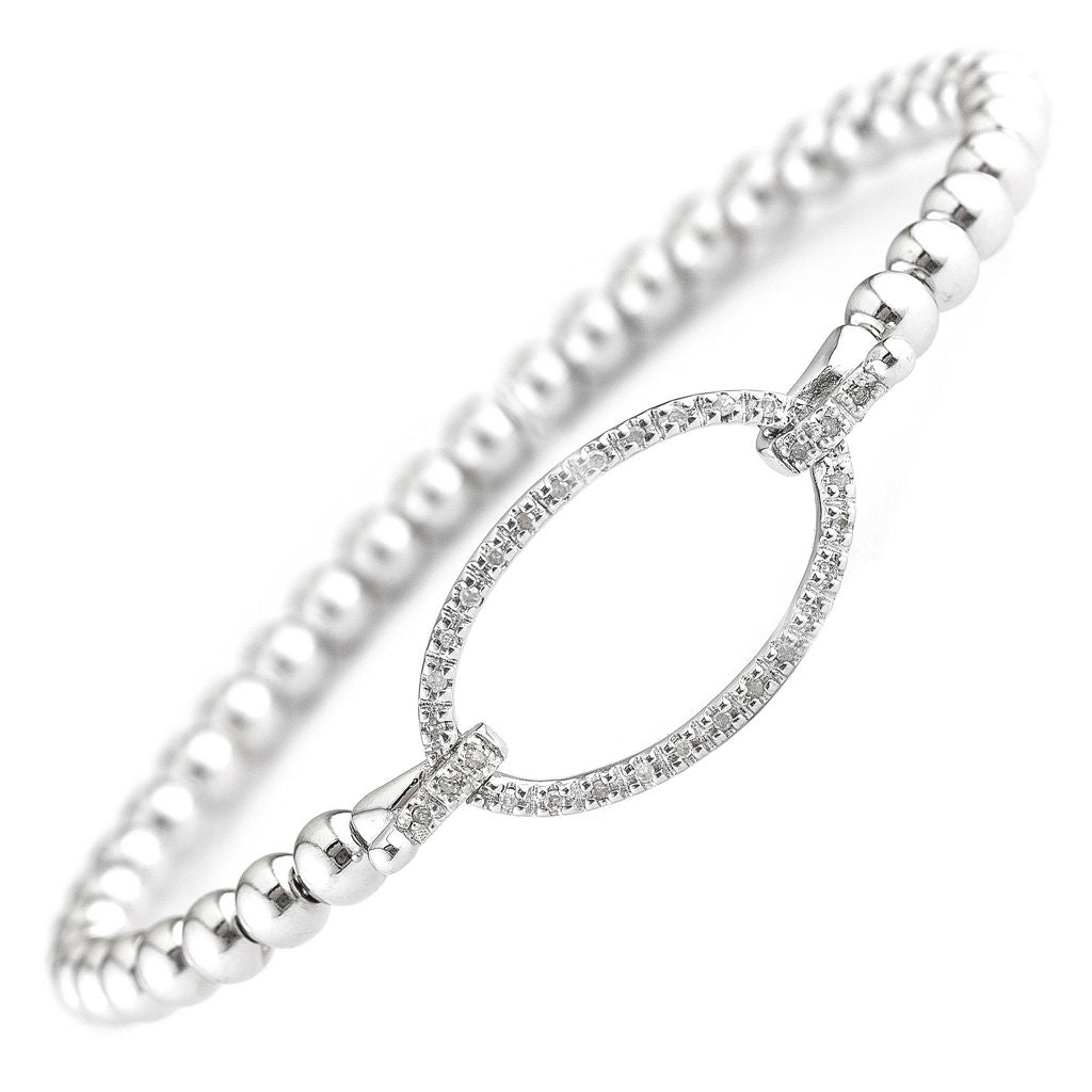Single Micro Pavè Diamond Bangle