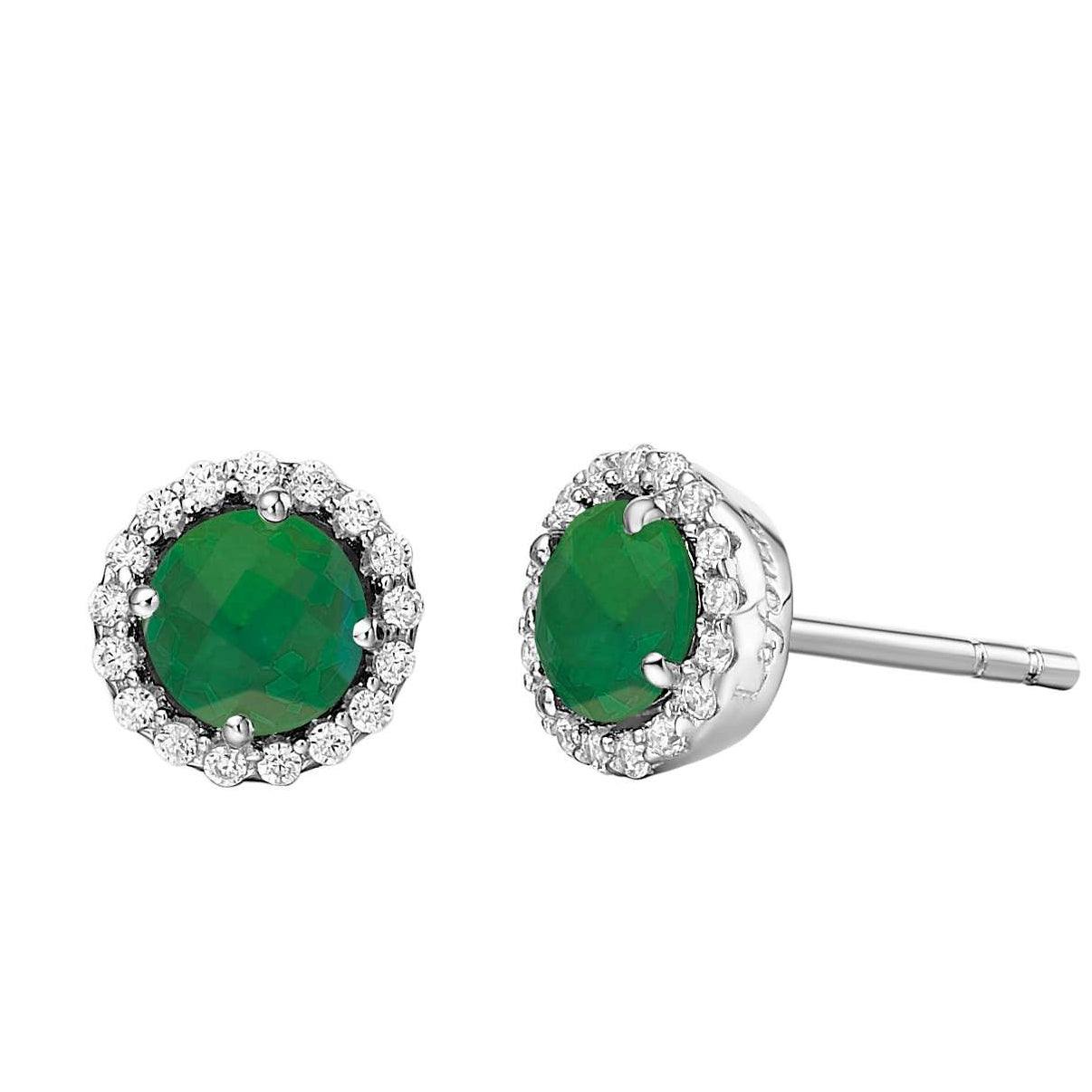 Emerald May Birthstone Stud Earrings