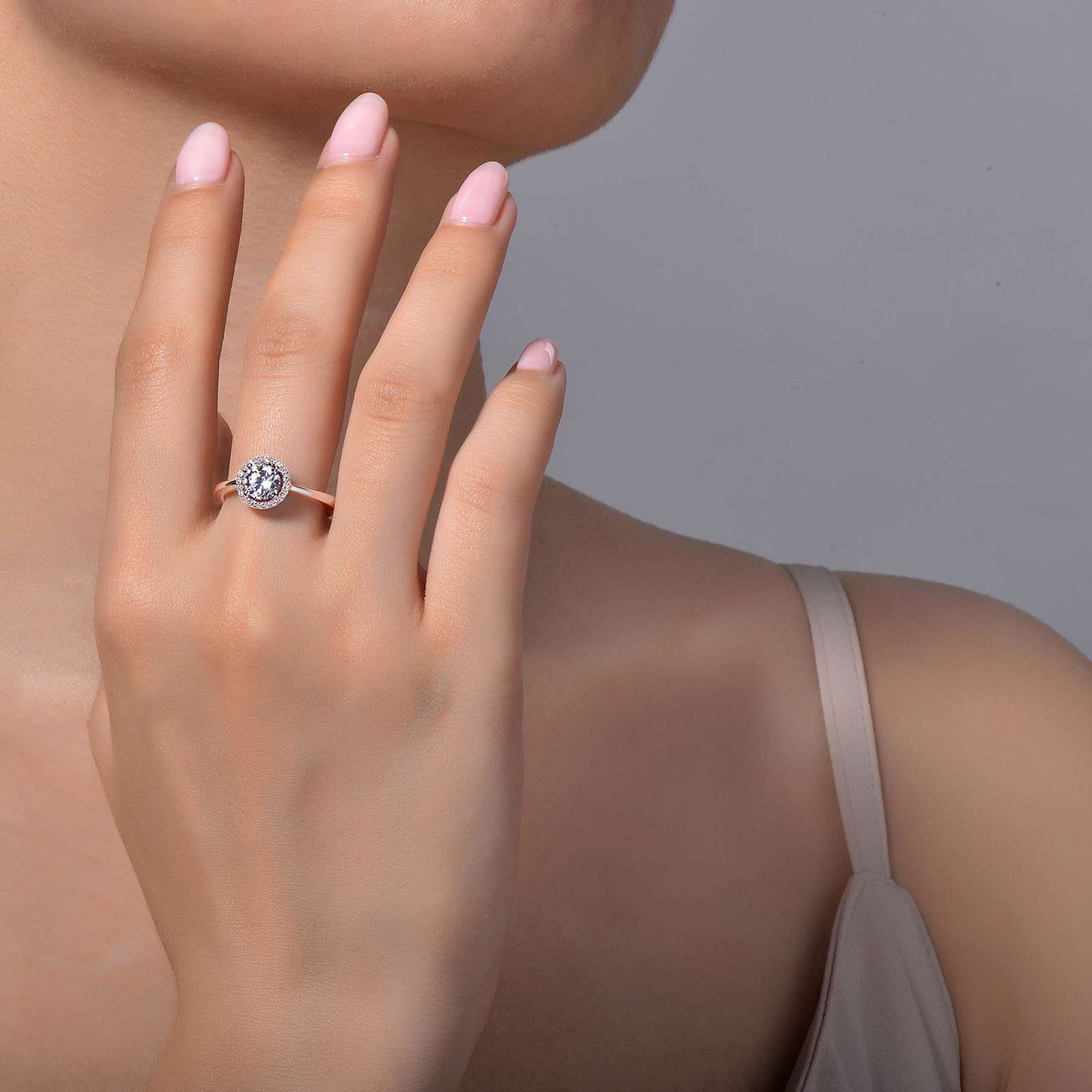 Diamond April Birthstone Ring