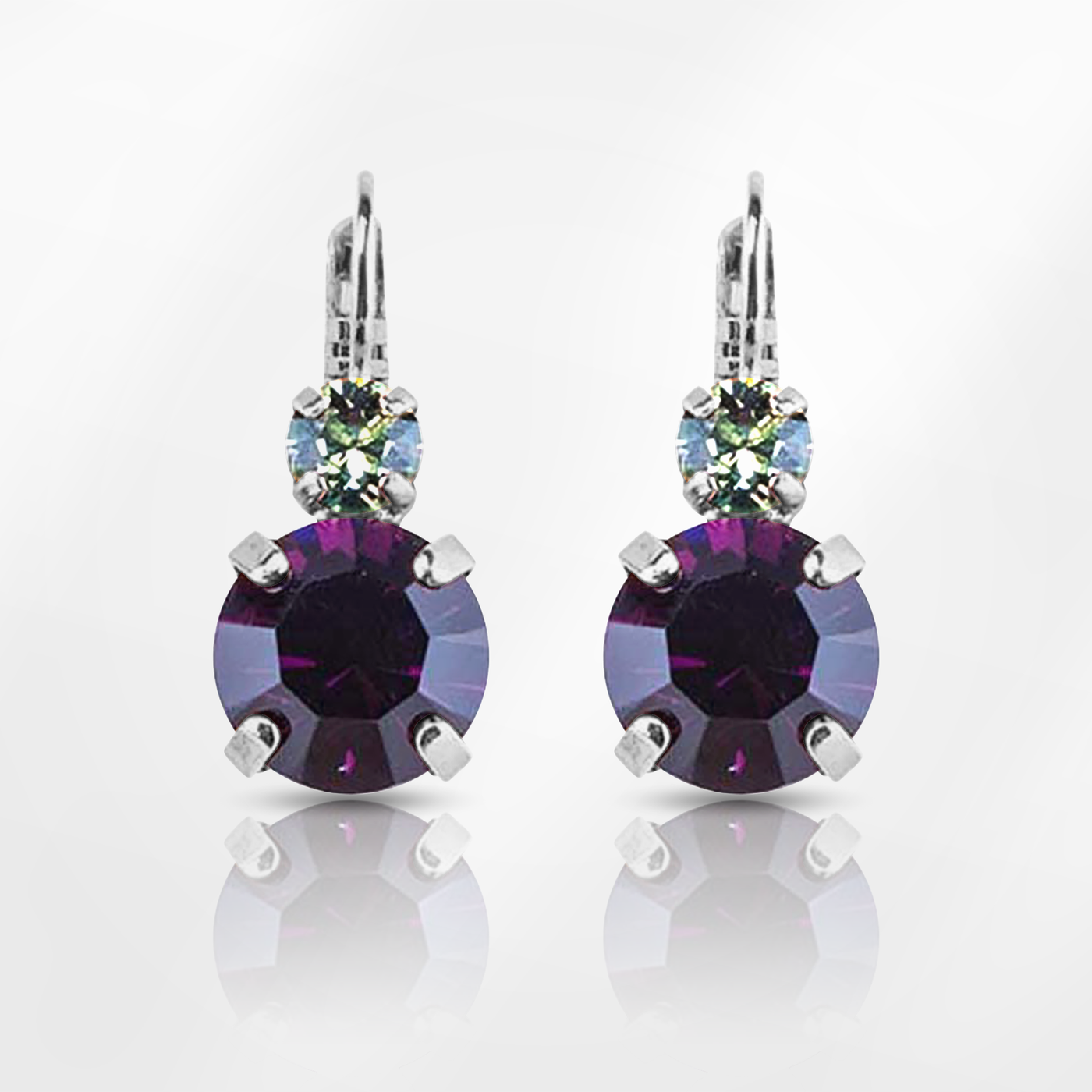 Lovable Double Stone Leverback "Enchanted" Earrings