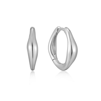 Making Waves - Wave Huggie Hoop Earrings