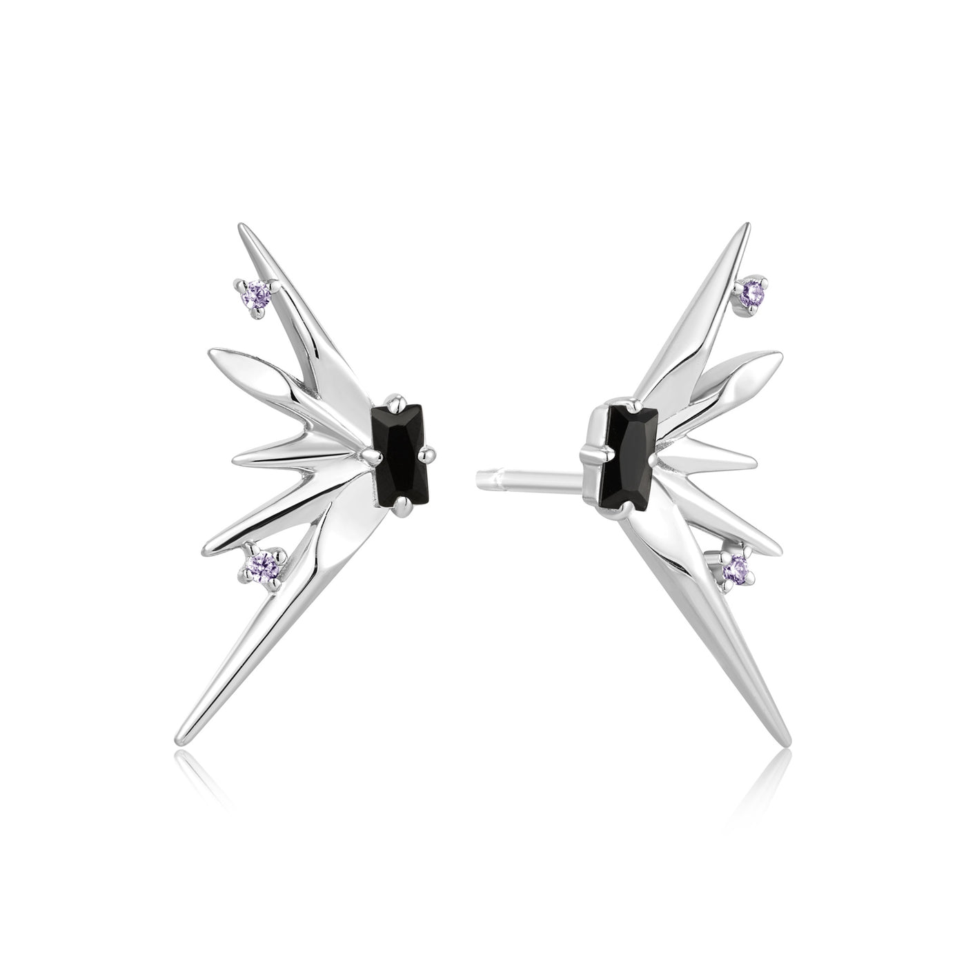 Polished Punk - Silver Statement Spike Stud Earrings