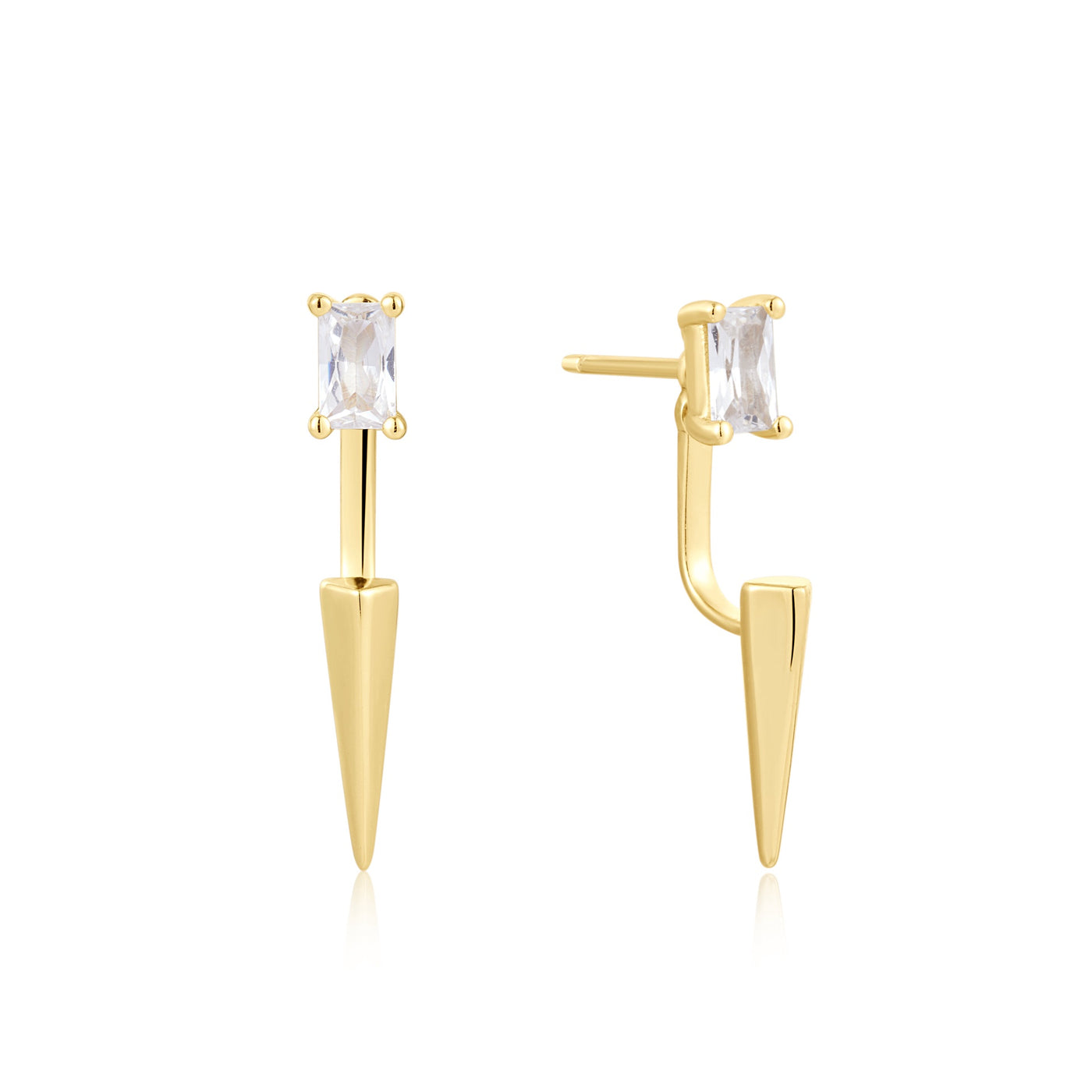 Polished Punk - Gold Point Stud Ear Jackets